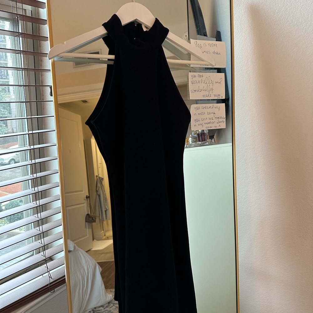 Superdown Black Halter Mini Dress